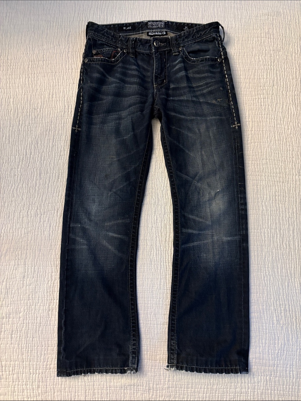 Affliction Y2K Vintage Grunge Dark Wash Jeans